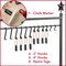 Casafield 3ft Christmas Stocking Holder Stand, Holiday Decor Hanger Display for Home with 12 Hooks, Name Tags, and Chalk Marker